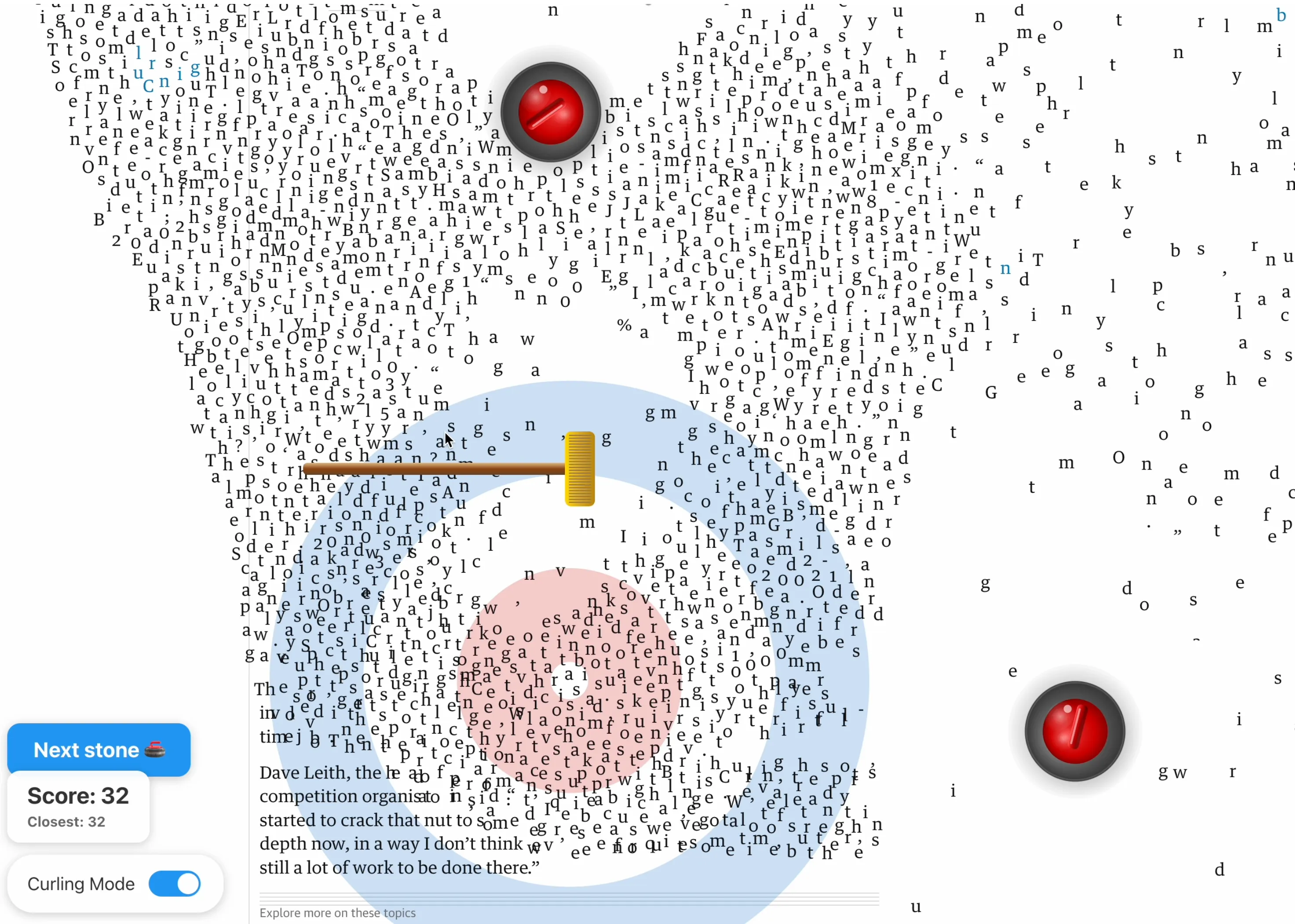 Screenshot of the Project Virgo hack, which won the Most Entertaining Hack category at the Berger Hack Day.