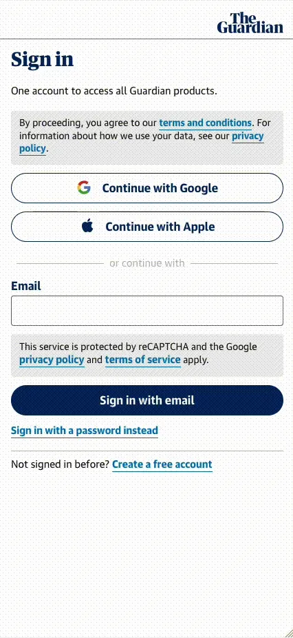 Demonstrating sign in flow with a passcode